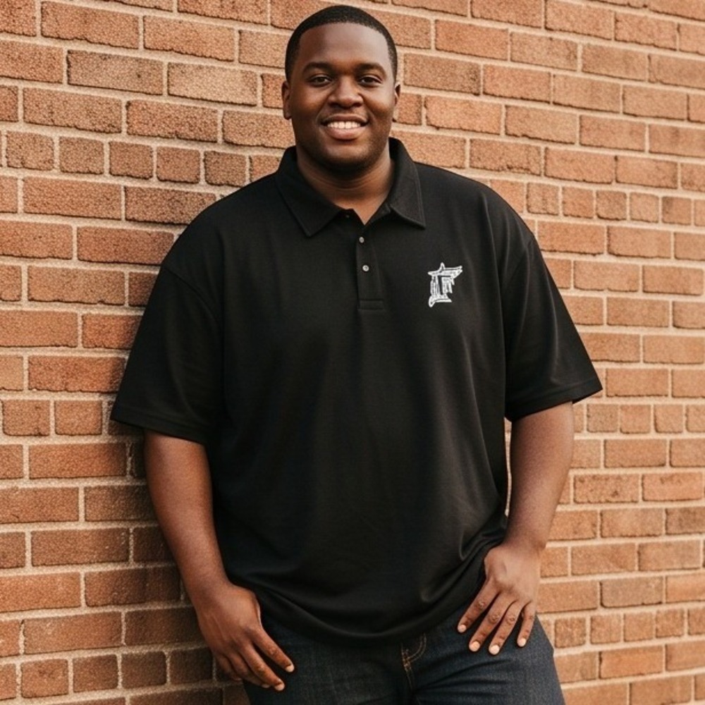 Majestic 6X Florida Marlins MLB Polo Shirt Black Big and Tall Short Sleeve NWT